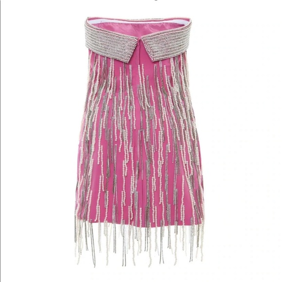 The Attico Embellished Mini Dress (NWT). Size 38/US 2 - Picture 3 of 13